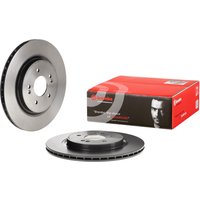 Rear Vented Brake Disc Pair Coated - 314mm Diameter Brembo