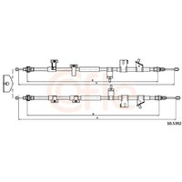 Brake Cable Telco Fits: FORD TRANSIT CONNECT