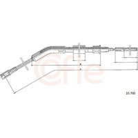 Hand Brake Cable Telco Fits: VOLKSWAGEN BEETLE (Old)