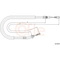 Hand Brake Cable Telco Fits: MERCEDES SPRINTER