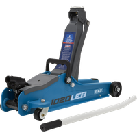 SEALEY Trolley Jack 2 Tonne Low Profile Short Chassis - Blue | 1020LEB | GSF Car Parts