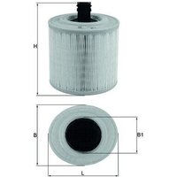 Air Filter MAHLE Fits: OPEL ASTRA K Sports Tourer (B16)