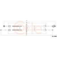 Manual Transmission Cable Telco Fits: CITROEN RELAY