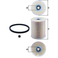 Fuel Filter MAHLE Fits: VAUXHALL ASTRAVAN Mk IV (G) Estate Van (T98)