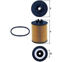 Oil Filter MAHLE Fits: VAUXHALL ASTRAVAN Mk V (H) Estate Van (A04)