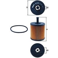 Oil Filter MAHLE Fits: VW PHAETON (3D1, 3D2, 3D3, 3D4, 3D6, 3D7, 3D8, 3D9)
