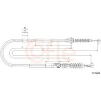 Brake Cable Telco Fits: MAZDA MX-5
