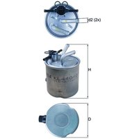Fuel Filter MAHLE Fits: NISSAN NAVARA NP300 Platform/Chassis (D40)