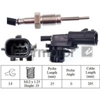 Exhaust Gas Temperature Sensor Intermotor Fits: VAUXHALL VIVARO