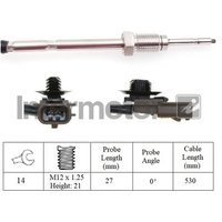 Exhaust Gas Temp Sensor Intermotor Fits: RENAULT FLUENCE