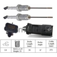 Exhaust Gas Temperature Sensor Intermotor Fits: PEUGEOT 308