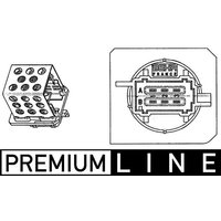Heater Motor Resistor MAHLE Fits: PEUGEOT 206 CC (2D)