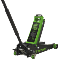 SEALEY Trolley Jack 3 Tonne Low Profile Rocket Lift Green | 3040AG | GSF Car Parts