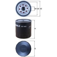 Oil Filter MAHLE Fits: FORD B-MAX (JK)