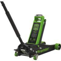 SEALEY Trolley Jack 4 Tonne Low Profile Rocket Lift Green | 4040AG | GSF Car Parts