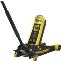 SEALEY Trolley Jack 4 Tonne Low Profile Rocket Lift Yellow | 4040AY | GSF Car Parts