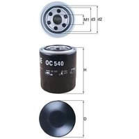 Oil Filter MAHLE Fits: HYUNDAI PORTER Van