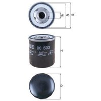 Oil Filter MAHLE Fits: DAF 400-Serie Van