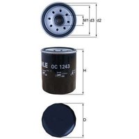 Oil Filter - Canister MAHLE Fits: ISUZU D-MAX II (TFR, TFS)