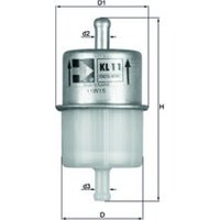 Fuel Filter MAHLE Fits: MAZDA 1000 (FA3)