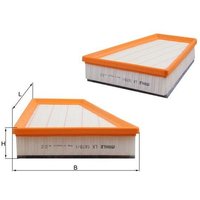 Air Filter MAHLE Fits: RENAULT TWINGO II (CN0_)