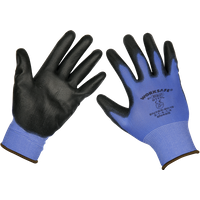 SEALEY Lightweight Precision Grip Gloves (Large) - Pack Of 12 Pairs | 9117L/12 | GSF Car Parts