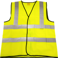 SEALEY Hi-Vis Waistcoat (Site And Road Use) Yellow - Large | 9804L | GSF Car Parts