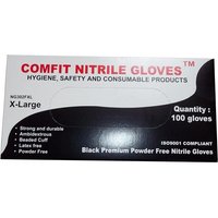 SAVILLE Nitrile Powder Free Gloves-100 Black Extra Large | NG502FXL | GSF Car Parts