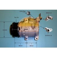 AUTOAIR Ford Ranger Air Con Compressor | 14-0130P | GSF Car Parts