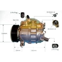 AUTOAIR Air Con Compressor | 14-1274P | GSF Car Parts
