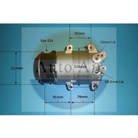 AUTOAIR Ford B-Max Air Con Compressor | 14-2091P | GSF Car Parts