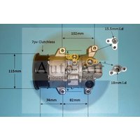 AUTOAIR Toyota Verso Air Con Compressor | 14-6208P | GSF Car Parts