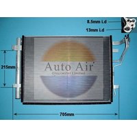 AUTOAIR Hyundai I30 Air Con Condenser | 16-1096 | GSF Car Parts