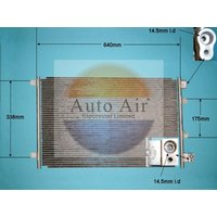 AUTOAIR Nissan Qashqai Air Con Condenser | 16-1342 | GSF Car Parts