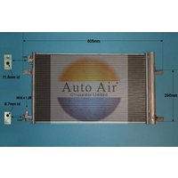 AUTOAIR Chevrolet Cruze Air Con Condenser | 16-1361 | GSF Car Parts