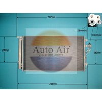 AUTOAIR Hyundai Ix35 Air Con Condenser | 16-1425 | GSF Car Parts