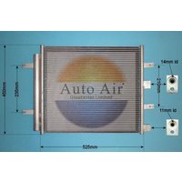 AUTOAIR Jaguar S-Type Air Con Condenser | 16-2037 | GSF Car Parts