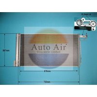 AUTOAIR Ford Grand C-Max Air Con Condenser | 16-6225 | GSF Car Parts