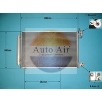 AUTOAIR Ford Fiesta Air Con Condenser | 16-6507 | GSF Car Parts