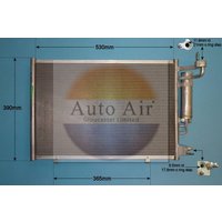 AUTOAIR Ford Fiesta Air Con Condenser | 16-6517 | GSF Car Parts