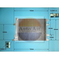 AUTOAIR Volvo Xc70 Cross Country Air Con Condenser | 16-6552 | GSF Car Parts