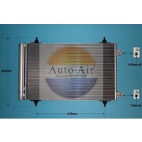 AUTOAIR Peugeot 807 Air Con Condenser | 16-9642 | GSF Car Parts