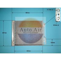 AUTOAIR Smart Fortwo Air Con Condenser | 16-9807 | GSF Car Parts