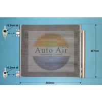 AUTOAIR Renault Grand Scenic Air Con Condenser | 16-9817 | GSF Car Parts