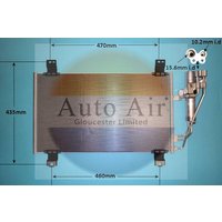 AUTOAIR Mazda 2 Air Con Condenser | 16-9996 | GSF Car Parts