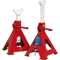SEALEY Axle Stands (Pair) 5 Tonne Capacity Per Stand Auto Rise Ratchet | AAS5000 | GSF Car Parts