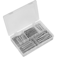 SEALEY Split Pin Assortment 230Pc Large Sizes Metric & Imperial | AB003SP | GSF Car Parts