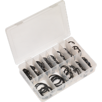 SEALEY Circlip Assortment 200Pc Internal & External Metric | AB017CC | GSF Car Parts