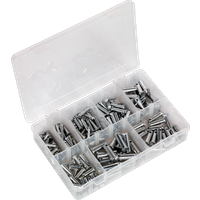 SEALEY Clevis Pin Assortment 200Pc - Imperial | AB019CP | GSF Car Parts