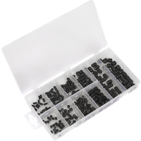 SEALEY Grub Screw Assortment 250Pc Din 916 M4-M10 Metric | AB045GS | GSF Car Parts